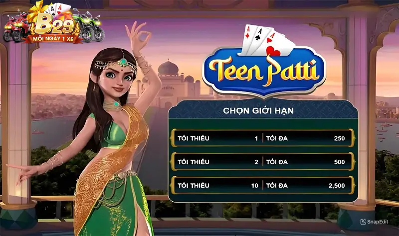 Giới thiệu game bài teen patti tại cổng game b29